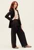 Tibi Tropical Wool Max Blazer - Dark Brown - Thumbnail 4