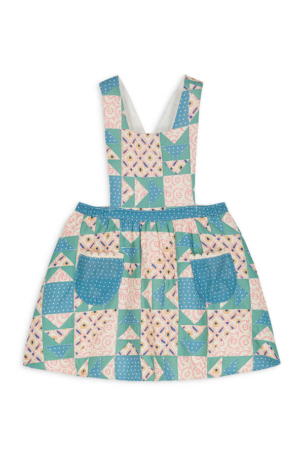 ワンピース misha and puff mango patchwork pinafore