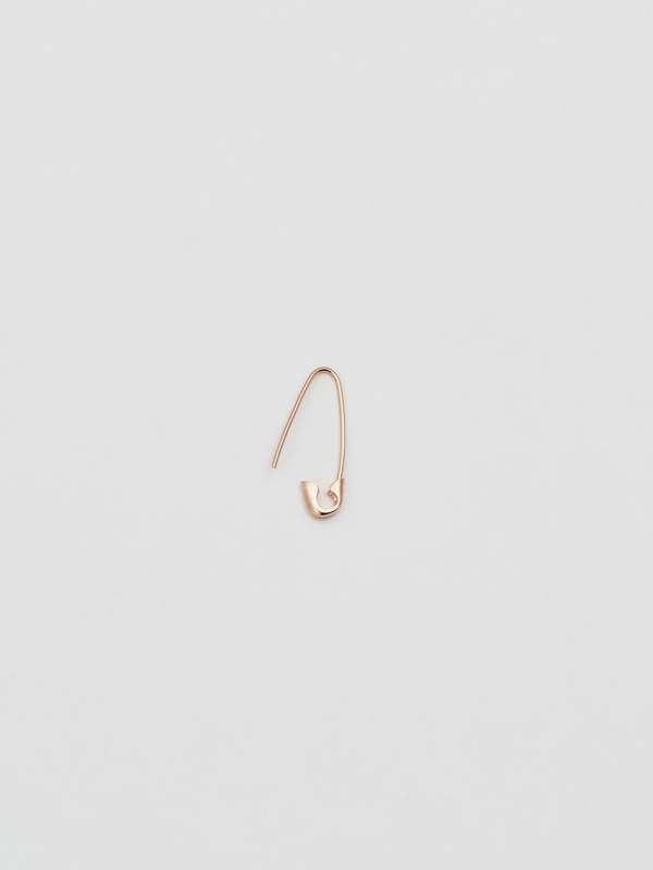 Loren Stewart Mini Safety Pin Earring - 14k Rose Gold
