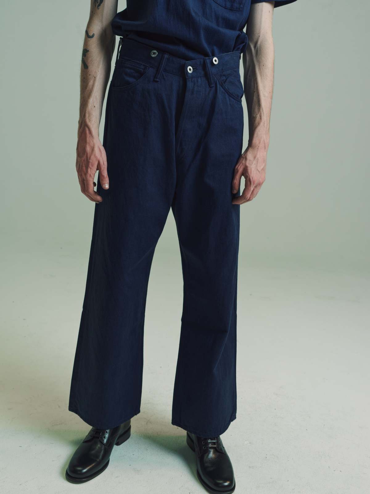 Taiga Takahashi LOT. 209 Buckle-Backed Trousers - Indigo