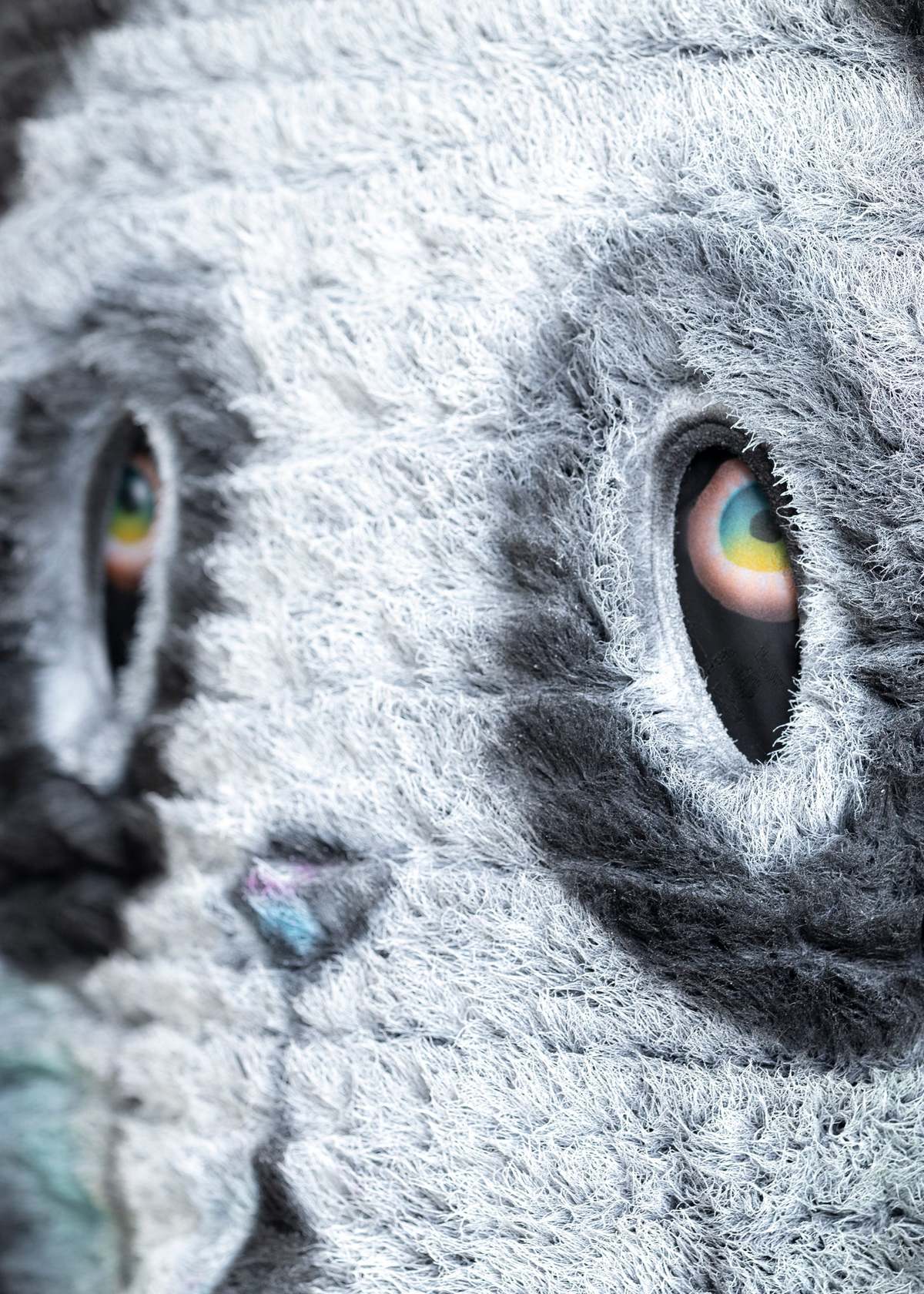 Doublet AND-PAINTED FUR JACKET PANDA - BLACK | Garmentory