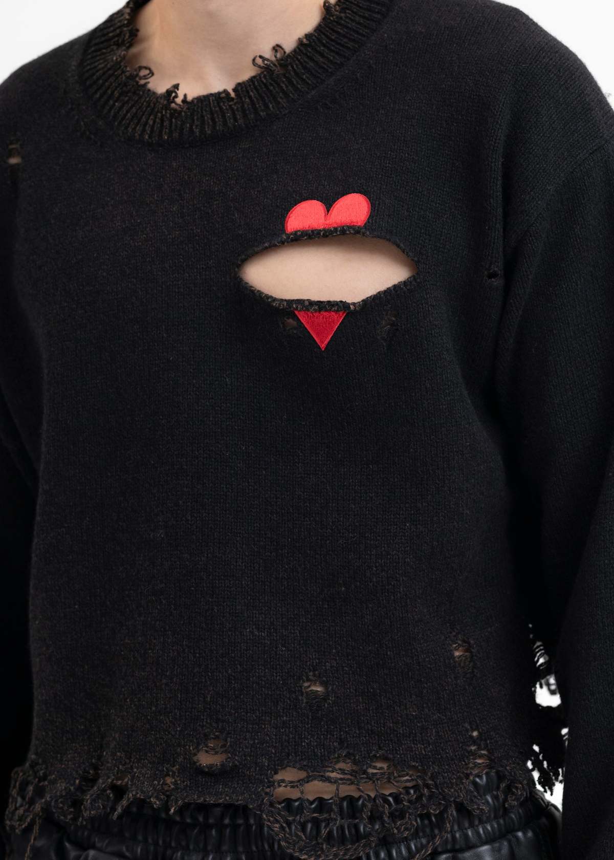 doublet ダブレット BROKEN HEART KINT PULLOVER