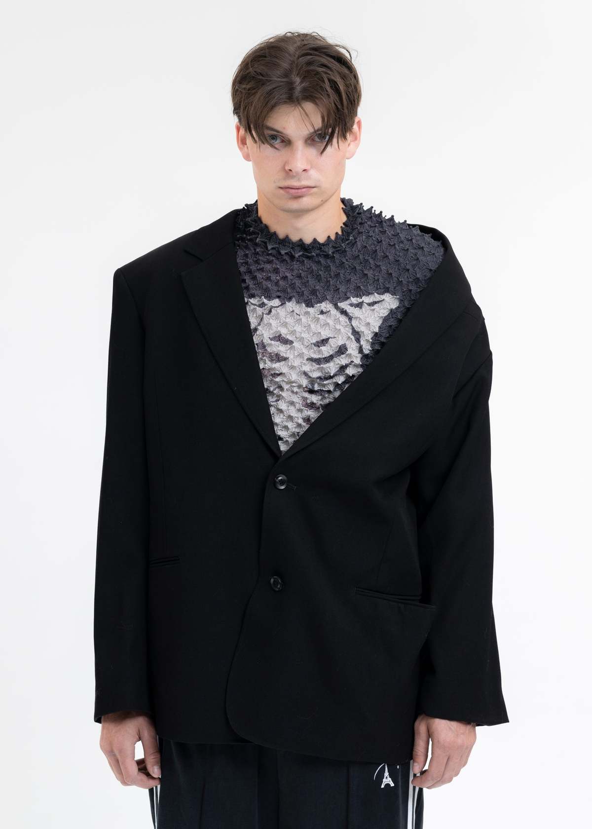 Doublet HALF LOOSE TAILORED JACKET - BLACK | Garmentory