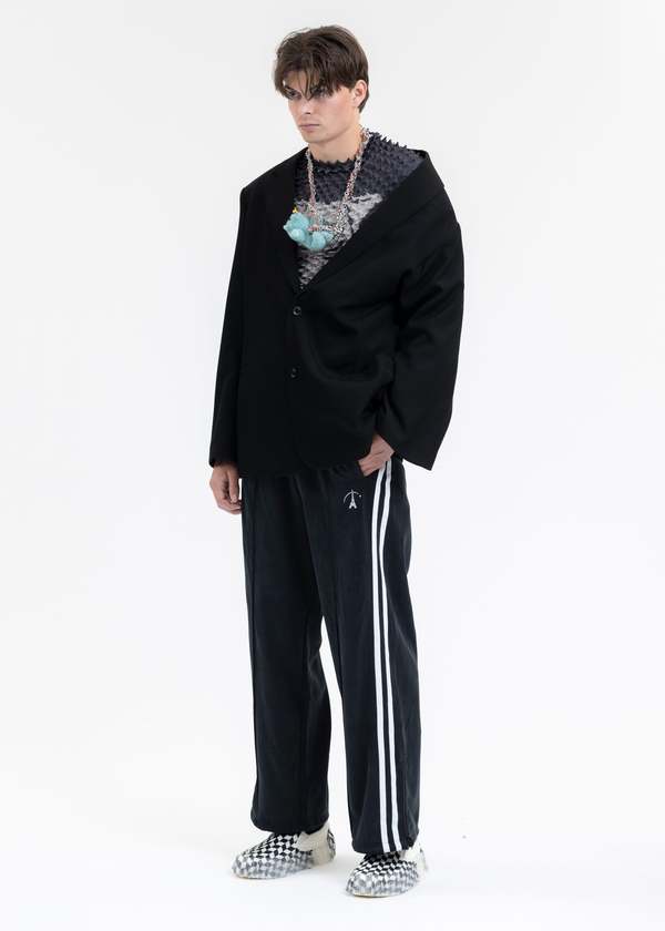 Doublet HALF LOOSE TAILORED JACKET - BLACK | Garmentory