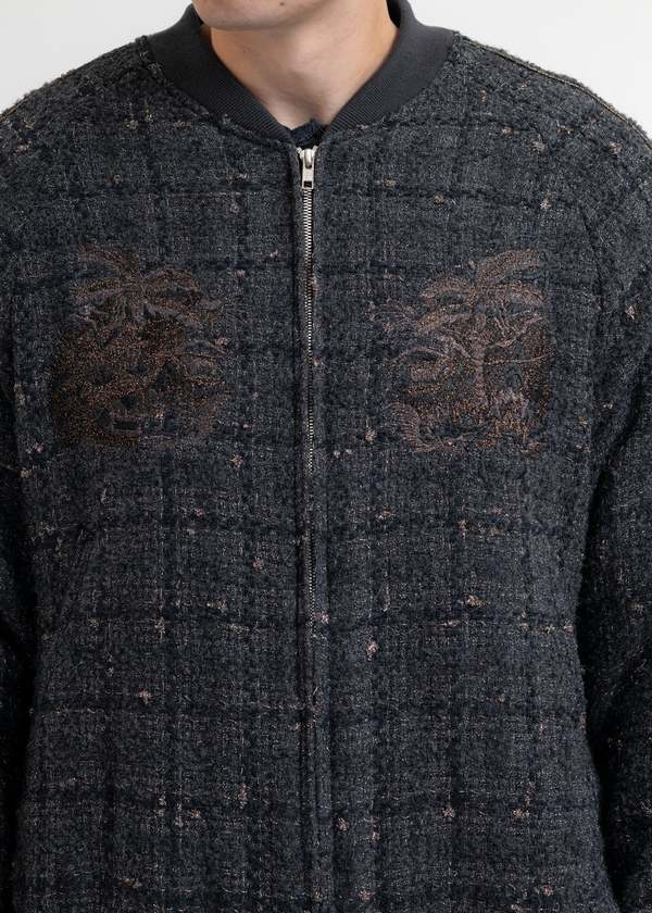 doublet TWEED SOUVENIR JACKET BLACK S