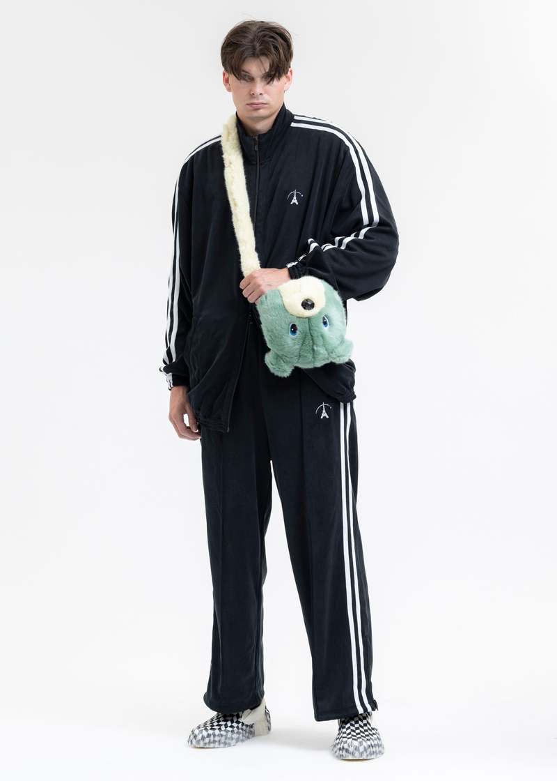 パンツ doublet 23AW VINTAGE EFFECT TRACK PANTS Doublet VINTAGE EFFECT TRACK PANTS - BLACK | Garmentory