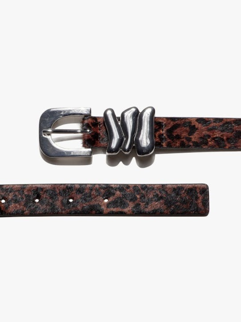 Frame Organic Shape Tri Keeper Leather Belt FRAME-ORGANIC-SHAPE-TRI-KEEPER  main image 3