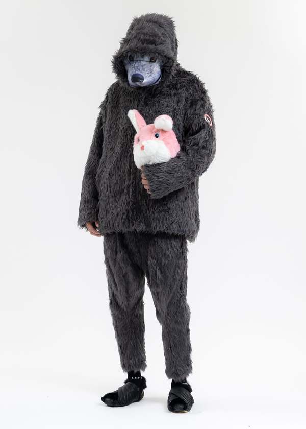 Doublet BEASTLY LEGS FUR PANT - GREY | Garmentory