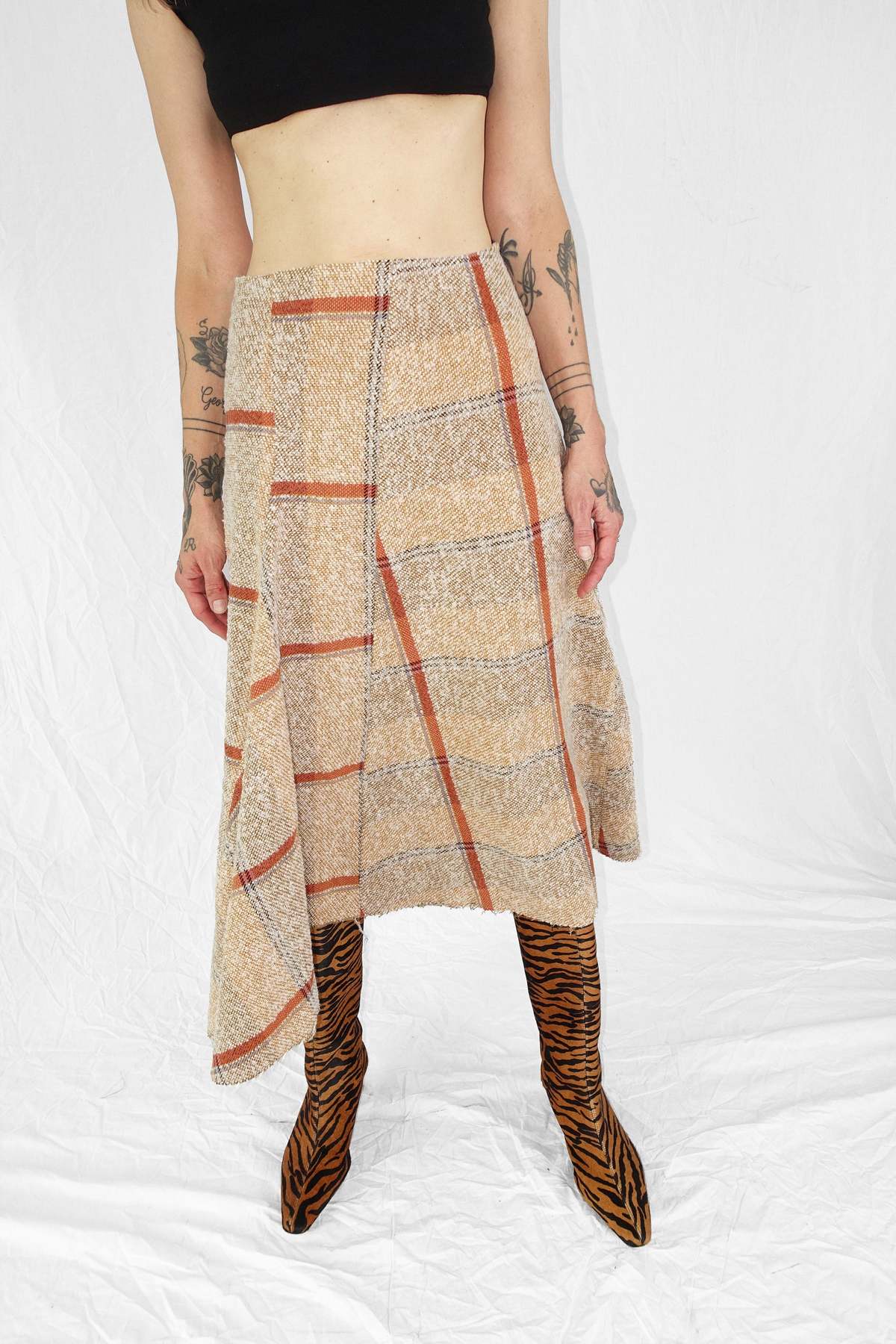 Caron Callahan Camden Skirt - Boucle Blanket Plaid - Image 1 of 3