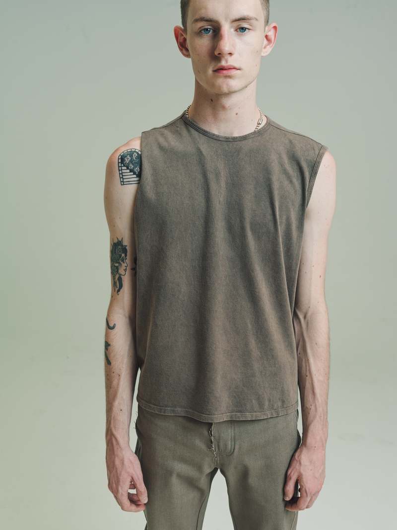 GABRIELA COLL GARMENTS Tシャツ size 1 Gabriela Coll Garments NO.87 Linen Long Sleeve T Shirt - White