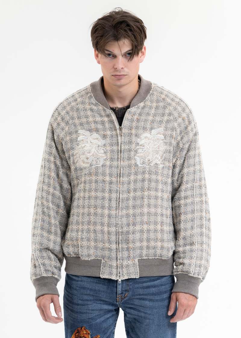 Doublet TWEED SOUVENIR JACKET - IVORY | Garmentory