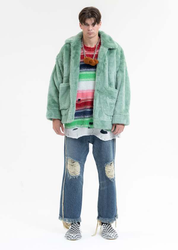 Doublet OVERSIZE PULLOVER - MULTI STRIPE | Garmentory