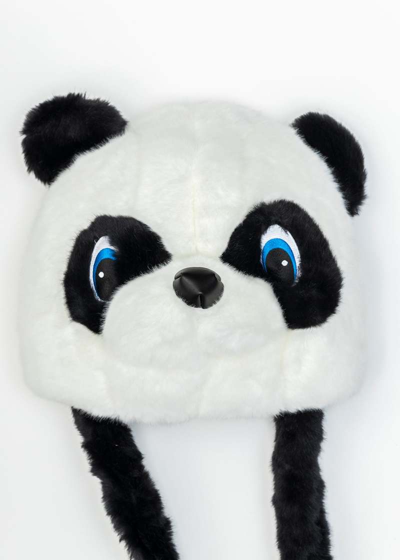 Doublet PANDA COSTUME HEAD BAG - Black/White | Garmentory