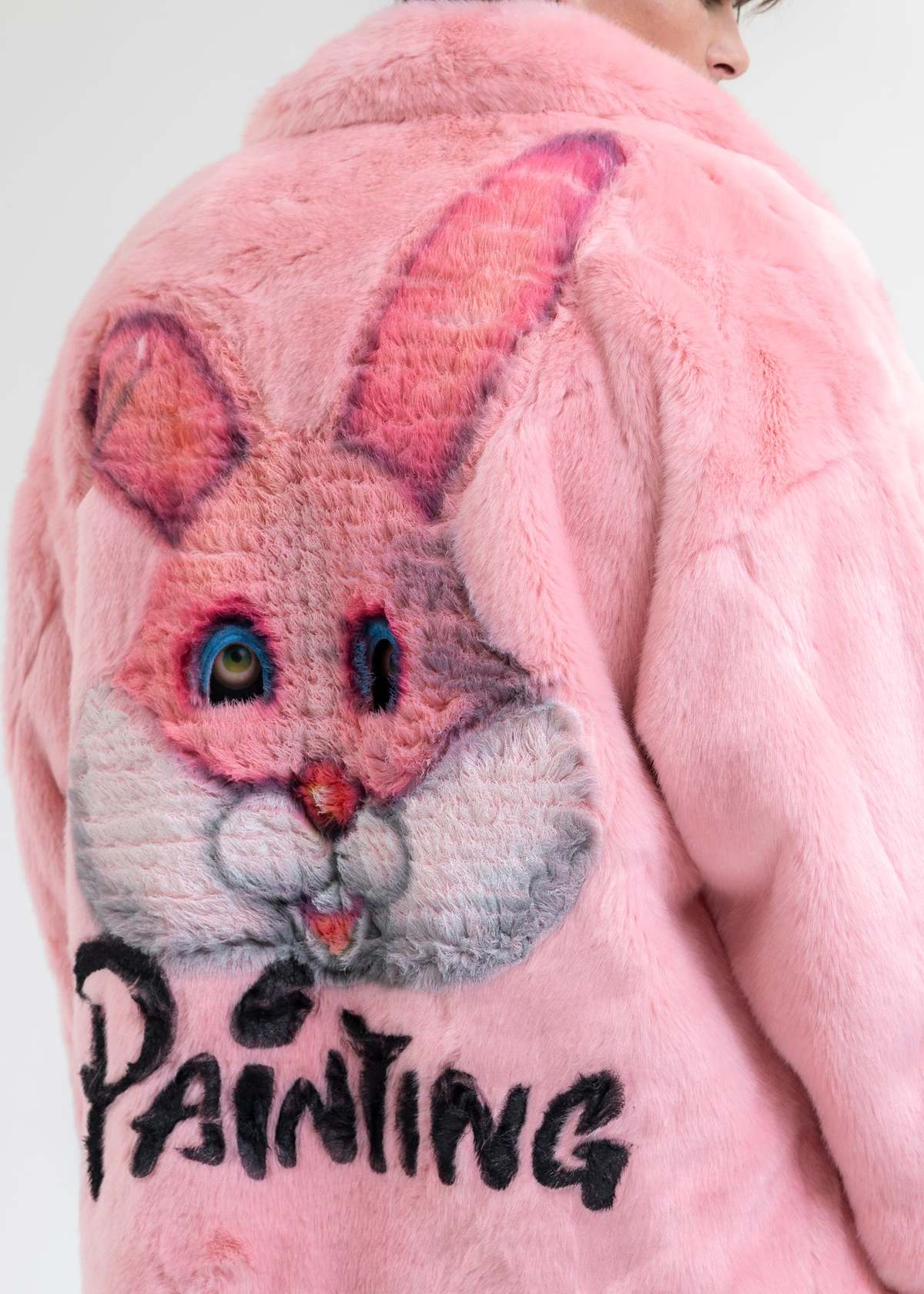 Doublet PAINTED FUR RABBIT JACKET - PINK | Garmentory