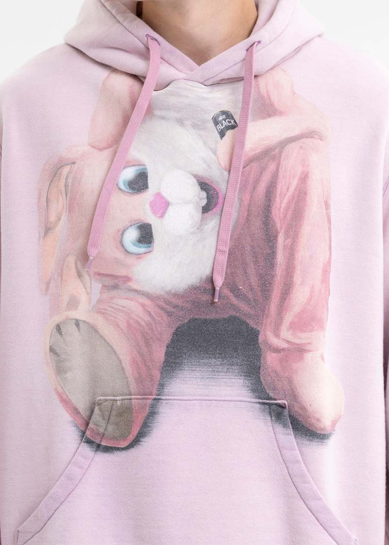 Doublet STUFFED RABBIT DURING BREAK HOODIE - PINK | Garmentory