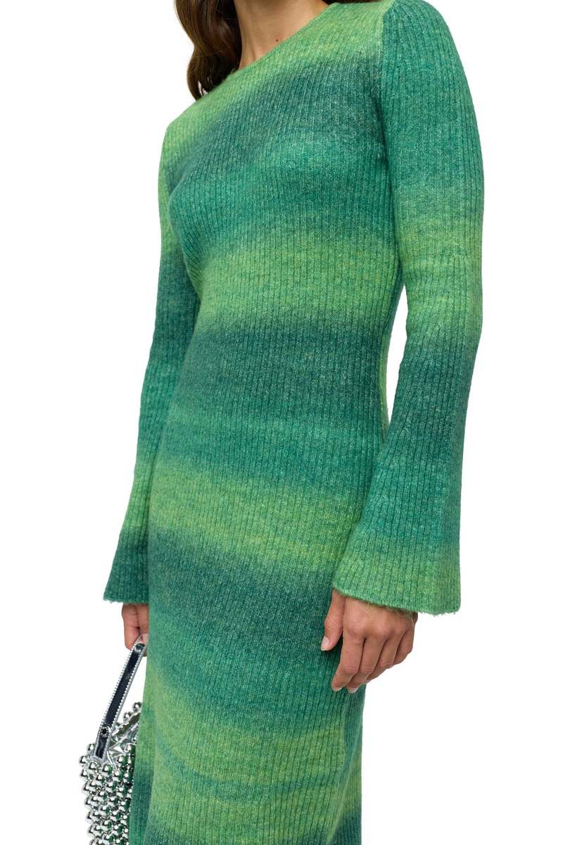 slim fit dress slacks Gummy Green Multi Axon Dress main image 1