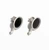 MATTER MATTERS Onyx Mirror Lake Dangle Earrings - Sterling Silver  - Thumbnail 1
