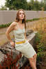 Vintage  Pencil Skirt - Sage Green - Thumbnail 2