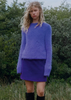 Ganni Brushed Alpaca O-Neck - Simply Purple - Thumbnail 1