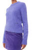 Ganni Brushed Alpaca O-Neck - Simply Purple - Thumbnail 2