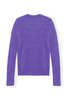 Ganni Brushed Alpaca O-Neck - Simply Purple - Thumbnail 8