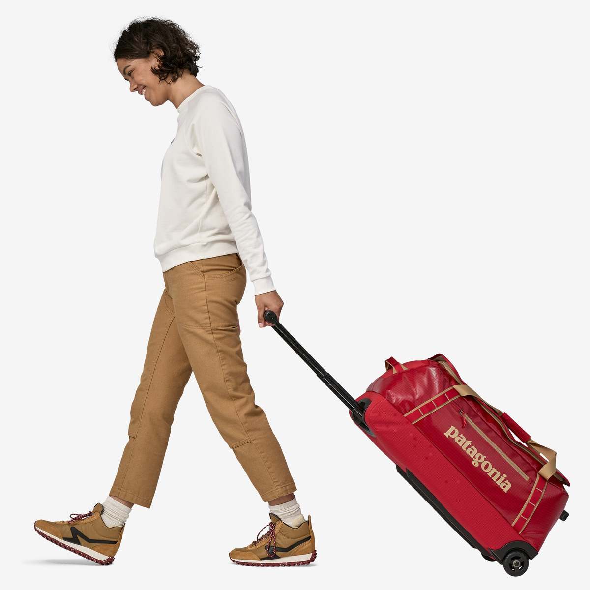 Patagonia Black Hole Wheeled Duffel Bag 70L Tinamou Tan Garmentory