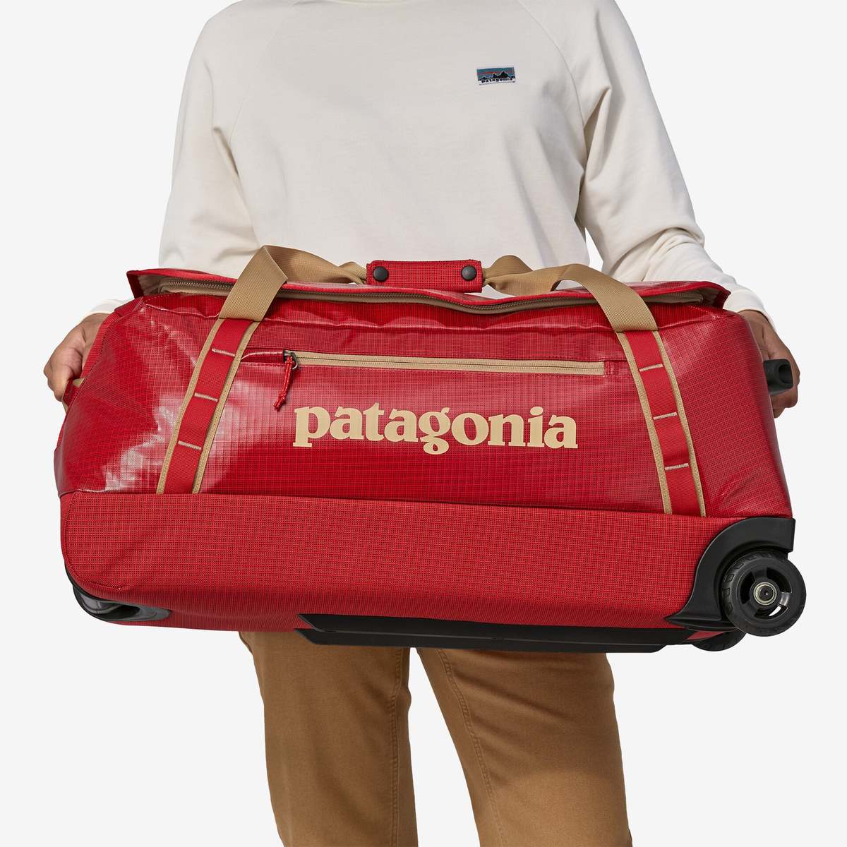 Patagonia Black Hole Wheeled Duffel Bag 70L Tinamou Tan Garmentory