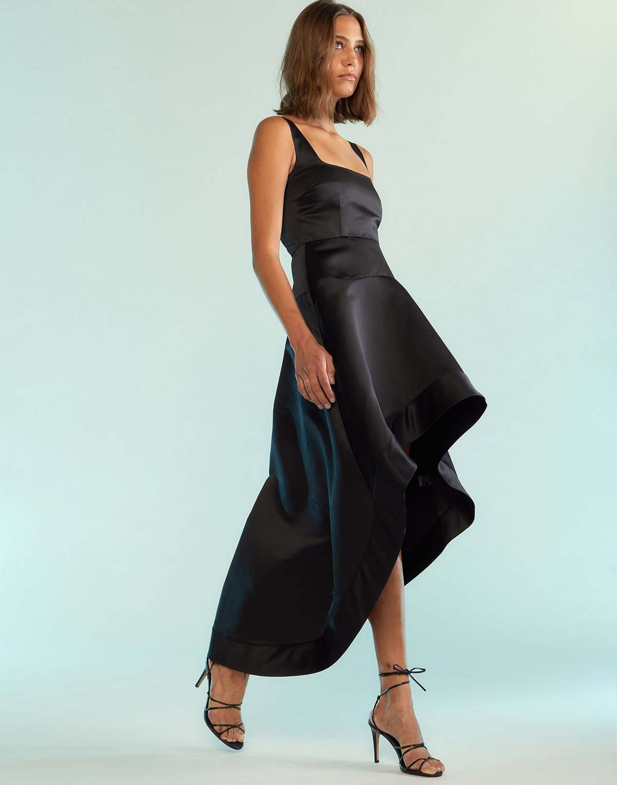 cynthia rowley one shoulder dress Cynthia Rowley Myrtle One-Shoulder Ruffle Tulle Mermaid Gown