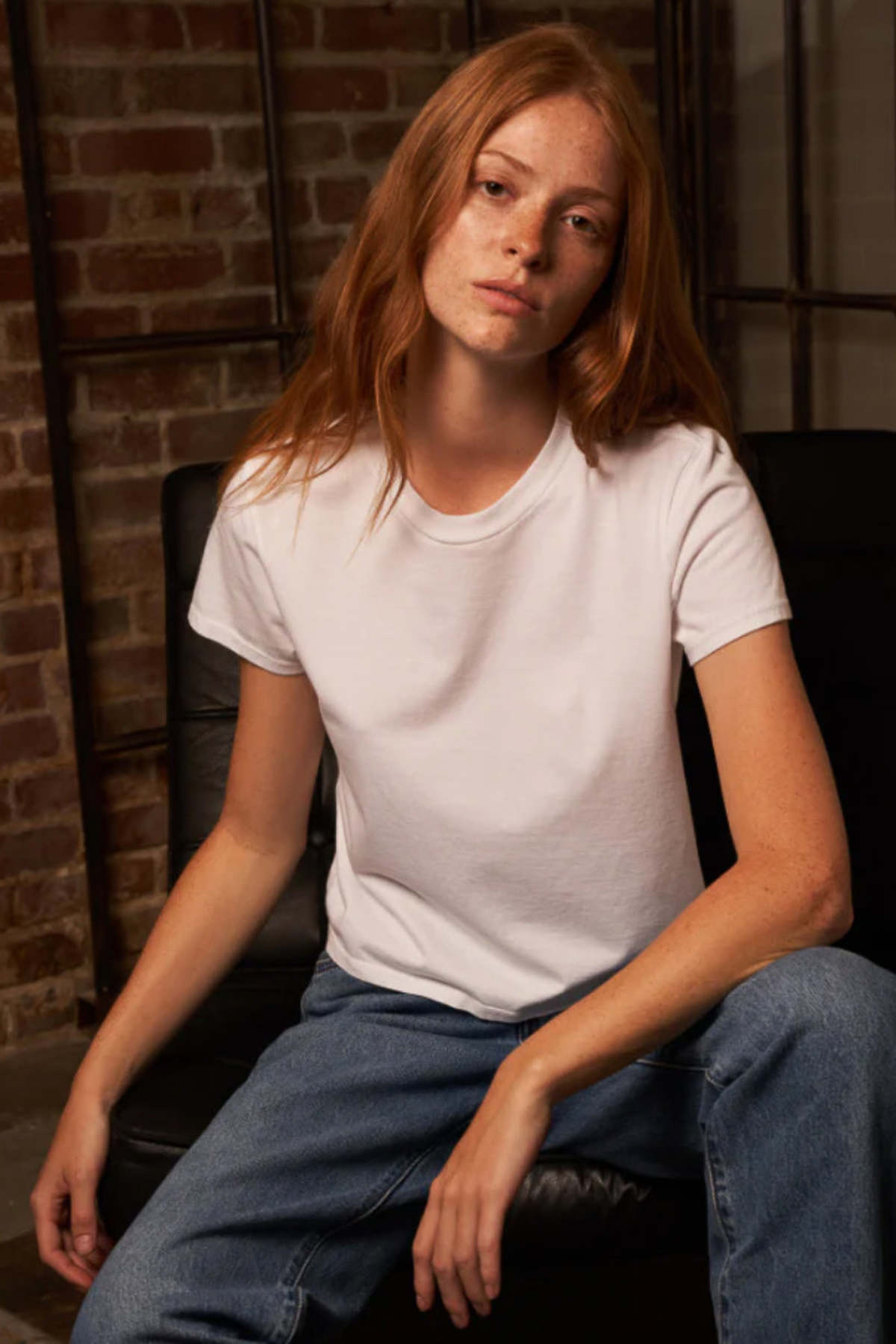 Perfect White Tee Baby Tee - True Black/White - Image 1 of 3