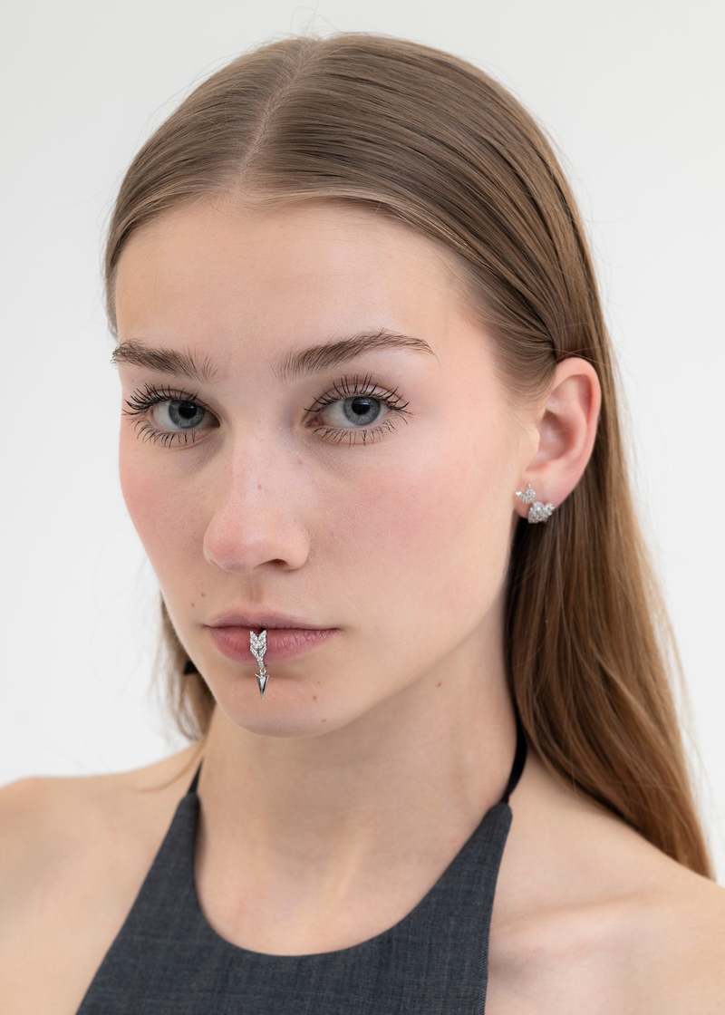 Shushu/Tong Arrow Lip-Ring | Garmentory