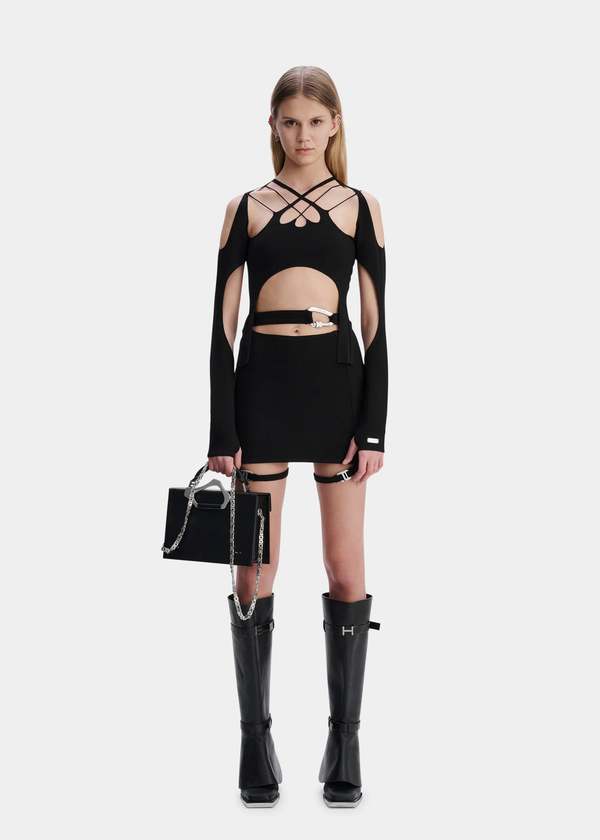 Heliot Emil Arenite Leather Bag - Black | Garmentory