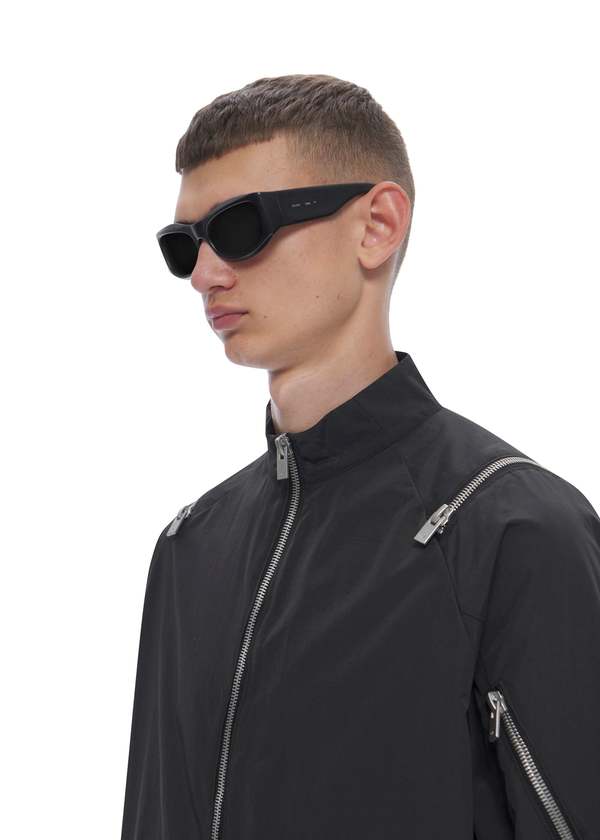 Heliot Emil Aether Sunglasses - Matt Black | Garmentory