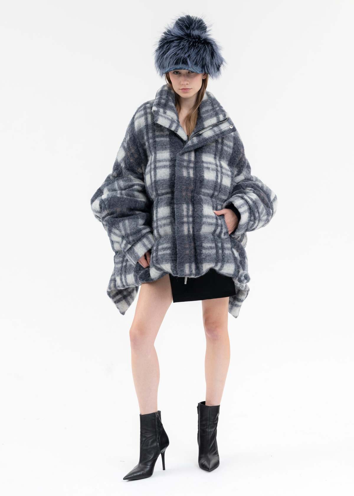 Feng Chen Wang UPSIDE DOWN JACKET - CHECK PATTERN | Garmentory