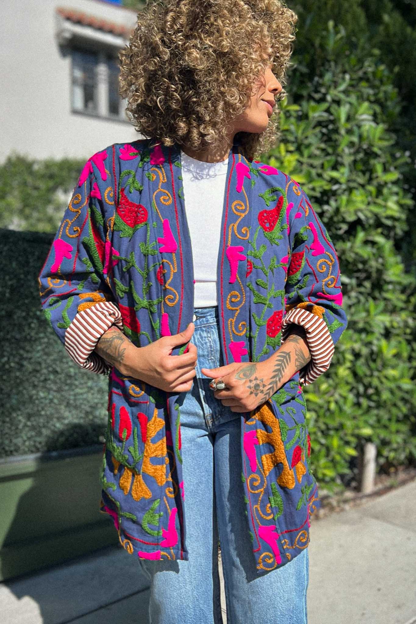 The Canyon Suzani Jacket - Tuscan Gold | Garmentory