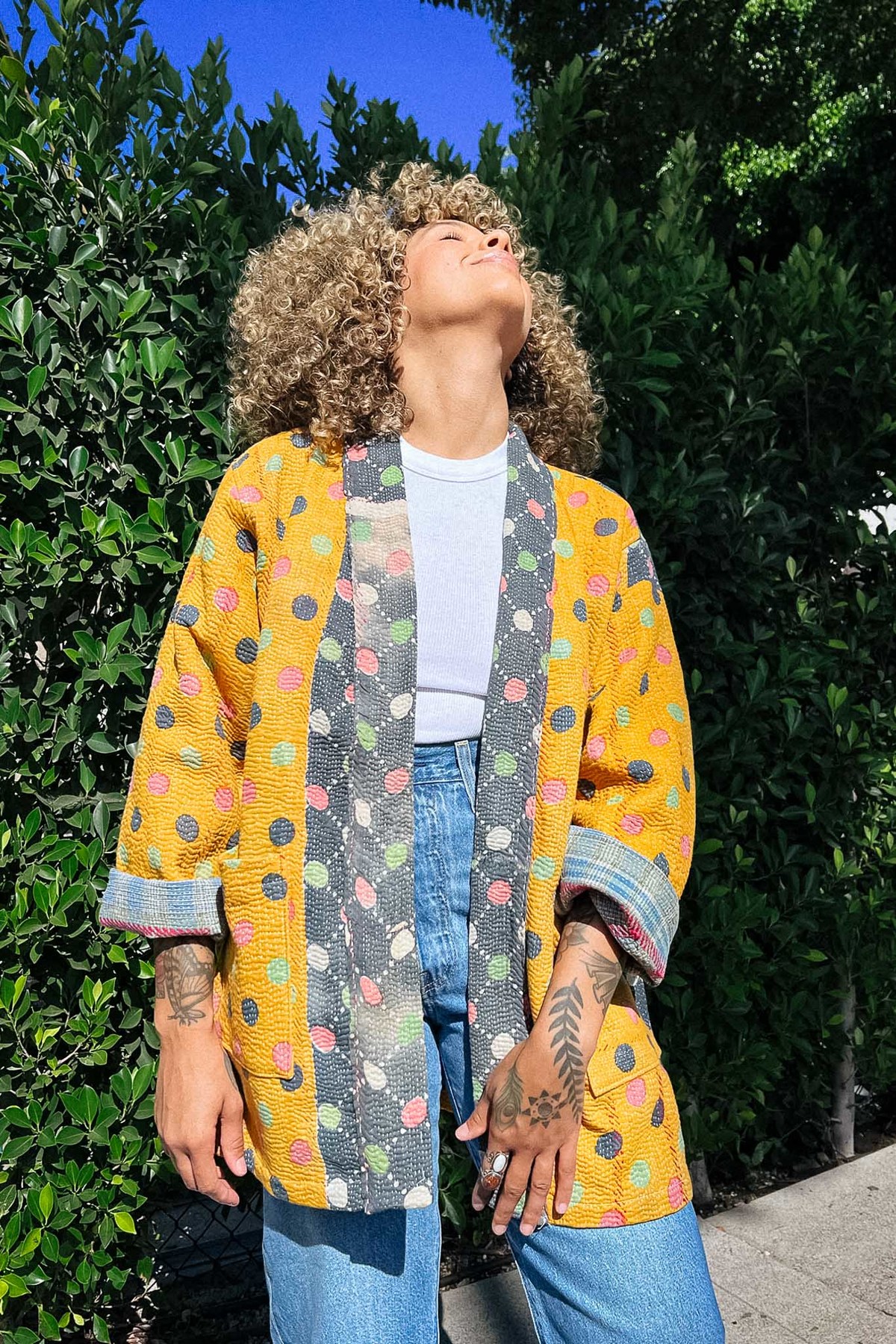 The Canyon Vintage Kantha Jacket Dotti Garmentory