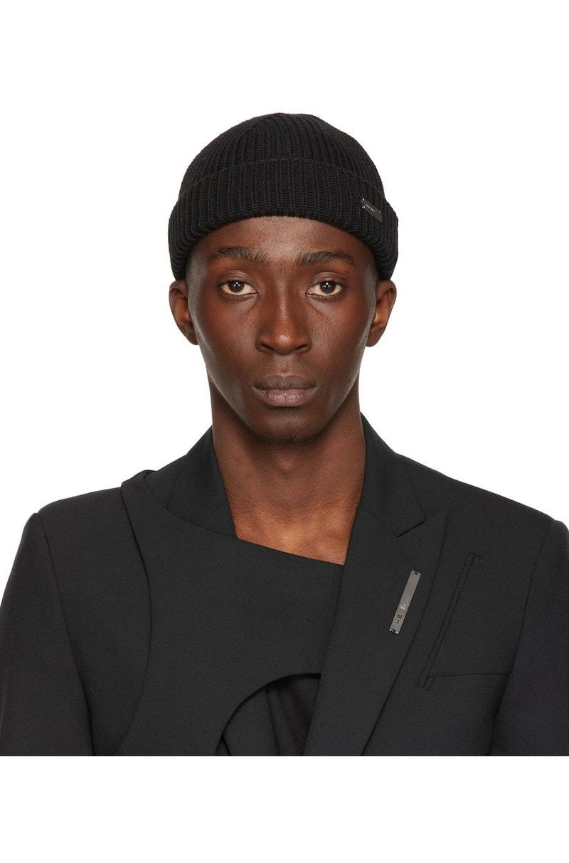 Heliot Emil Logo Beanie - Black | Garmentory