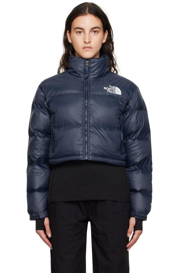 THE NORTH FACE Nuptse Short Down Jacket - Navy | Garmentory