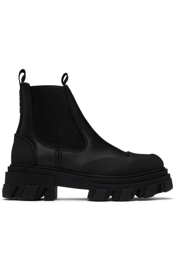 Ganni Low Chelsea Boots - Black | Garmentory
