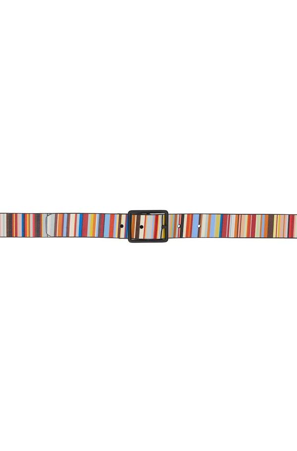 paul smith signature stripe belt