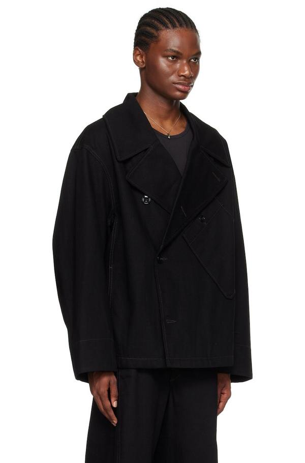 【LEMAIRE】 DISPATCH JACKET(DENIM BLACK) Lemaire Dispatch Denim Jacket - Black | Garmentory