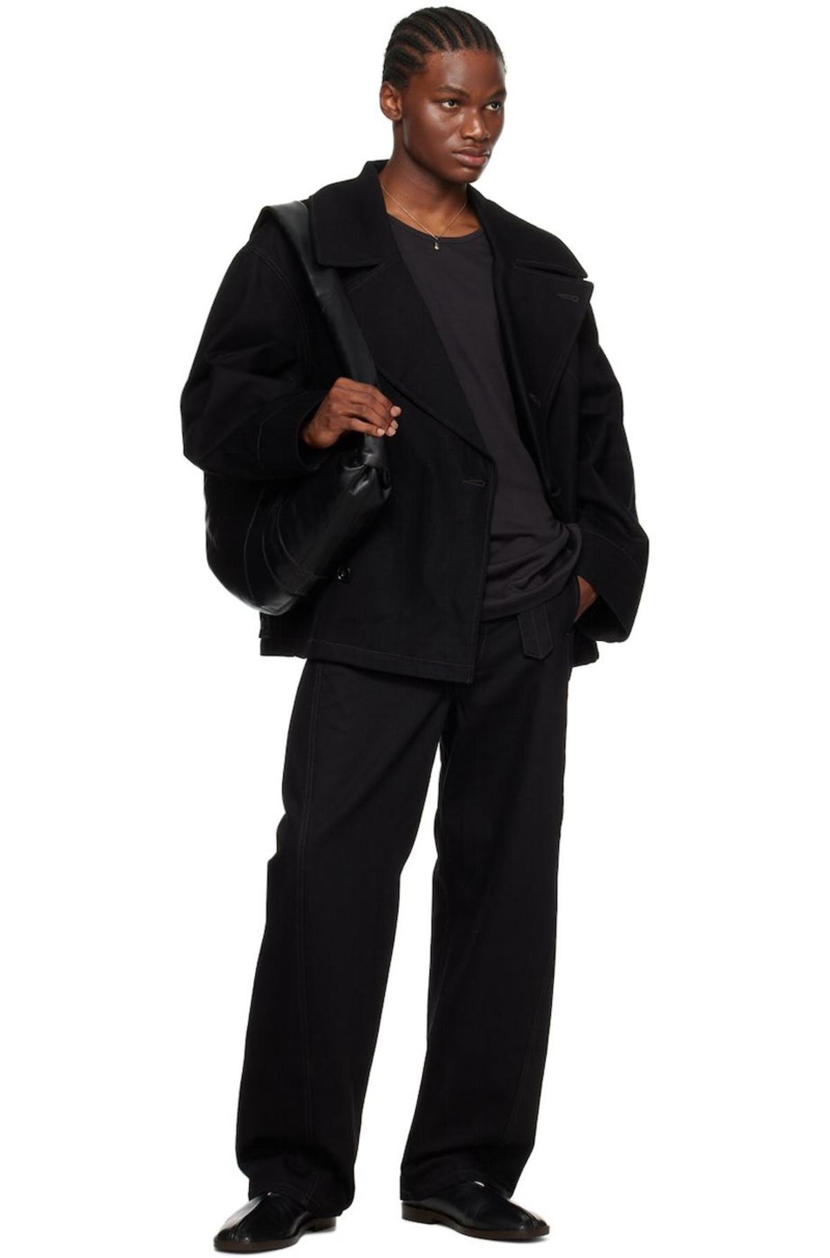 Lemaire Dispatch Denim Jacket - Black | Garmentory