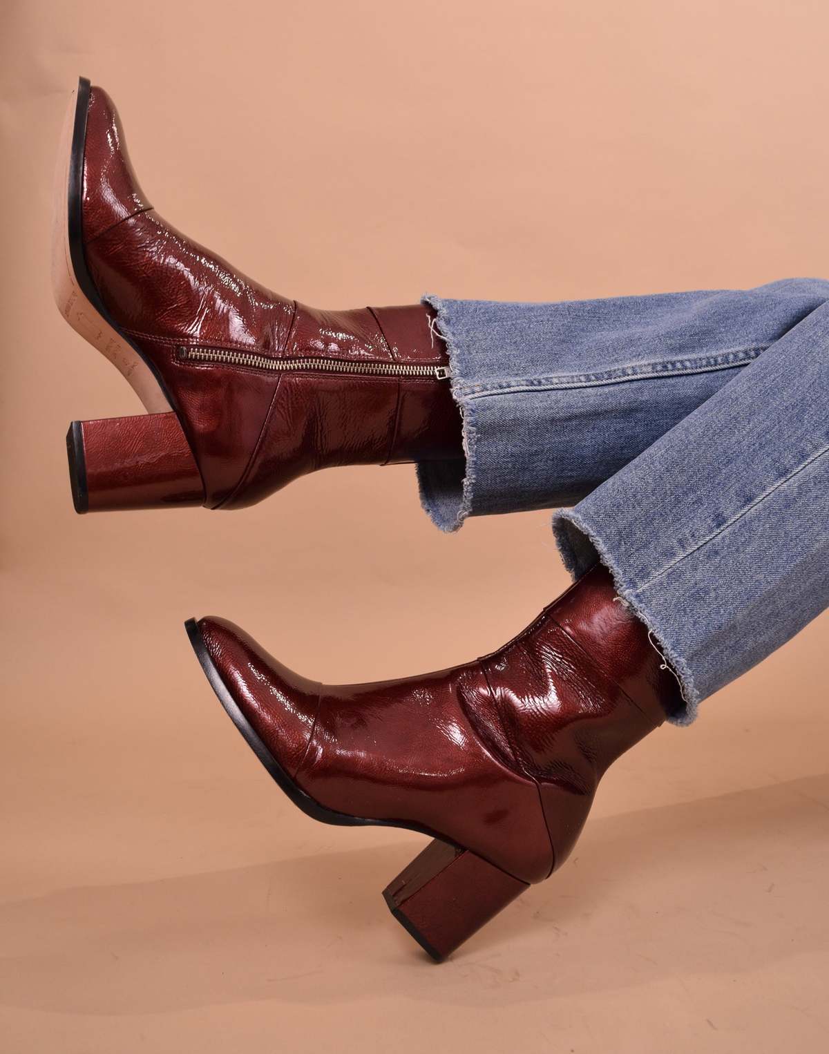 Ariana Bohling Carmen Ankle Boot - Vino - Image 1 of 10