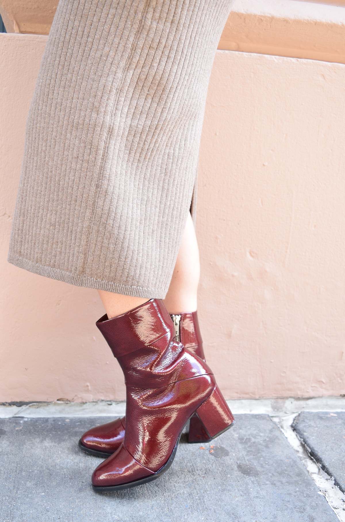 Ariana Bohling Carmen Ankle Boot - Vino - Image 4 of 10