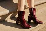 Ariana Bohling Carmen Ankle Boot - Vino - Thumbnail 9