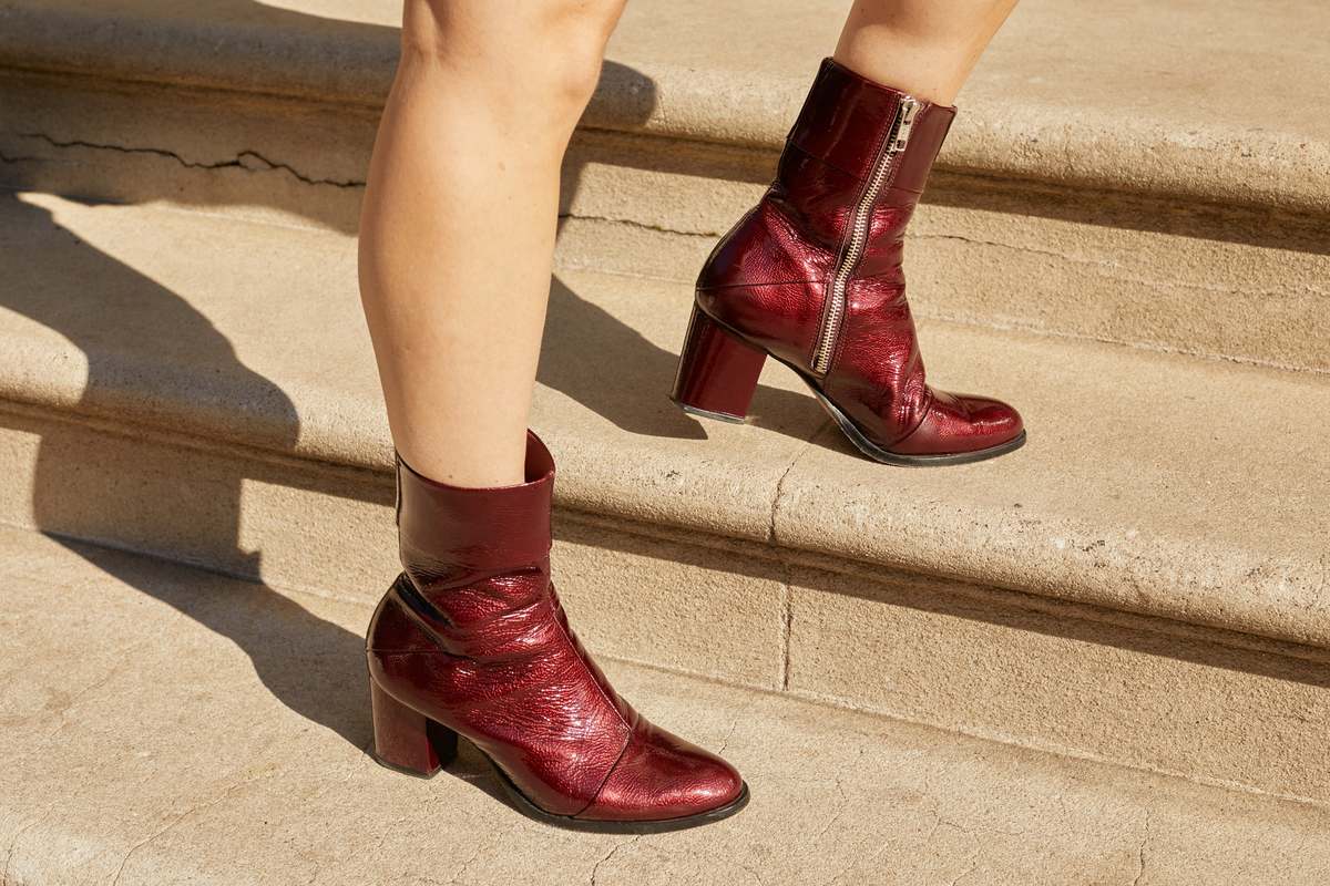 Ariana Bohling Carmen Ankle Boot - Vino - Image 10 of 10