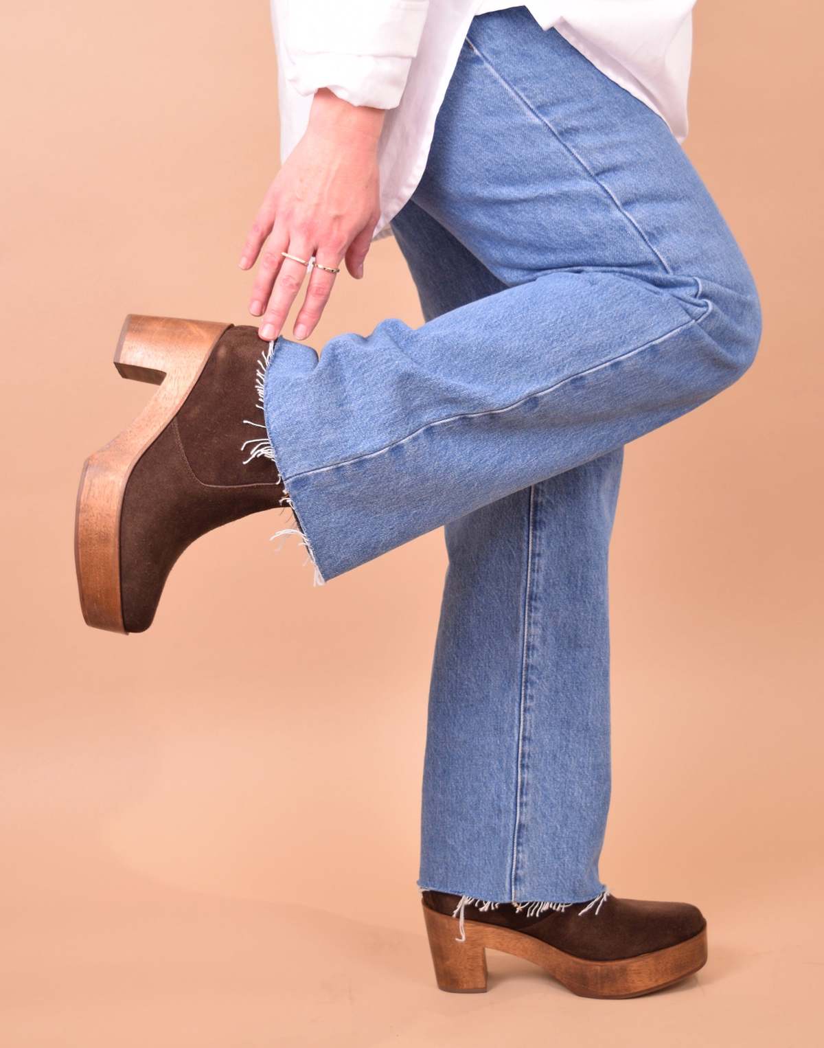 Ariana Bohling Clem Clog Bootie - Chocolate - Image 1 of 5