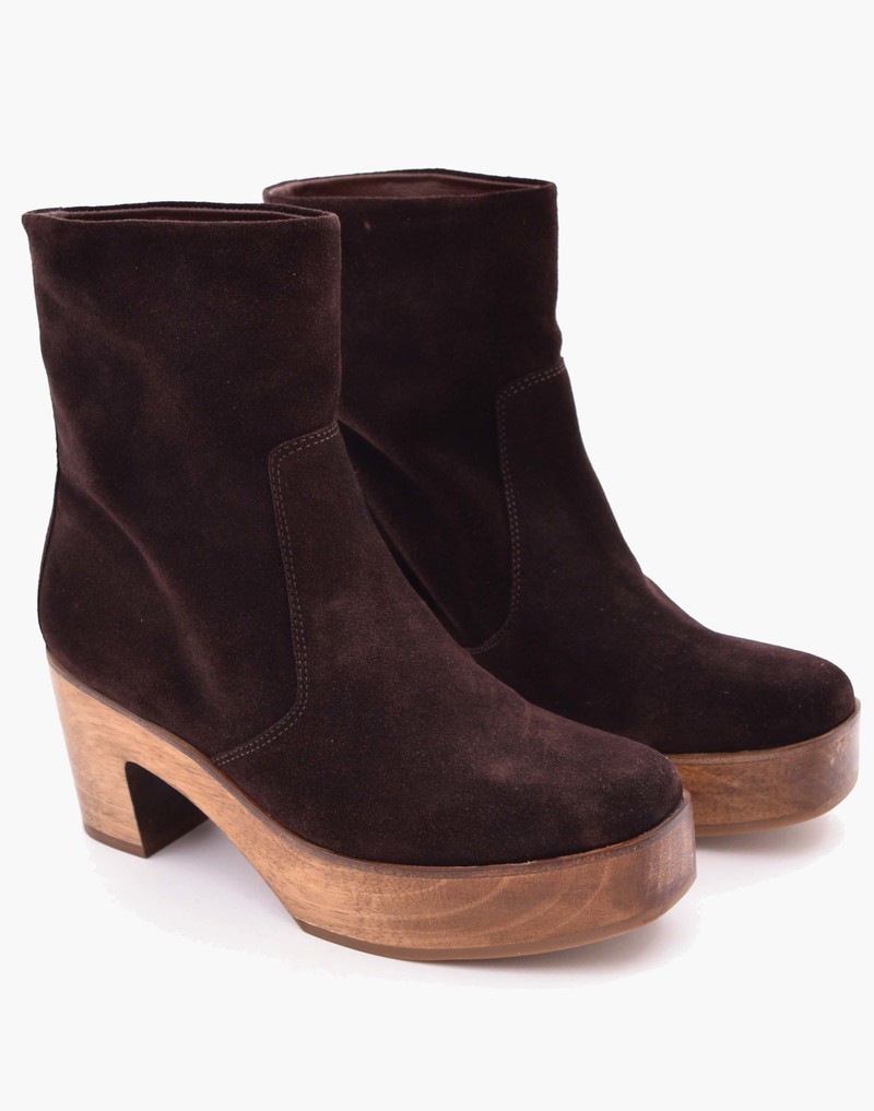 Ariana Bohling Clem Clog Bootie - Chocolate