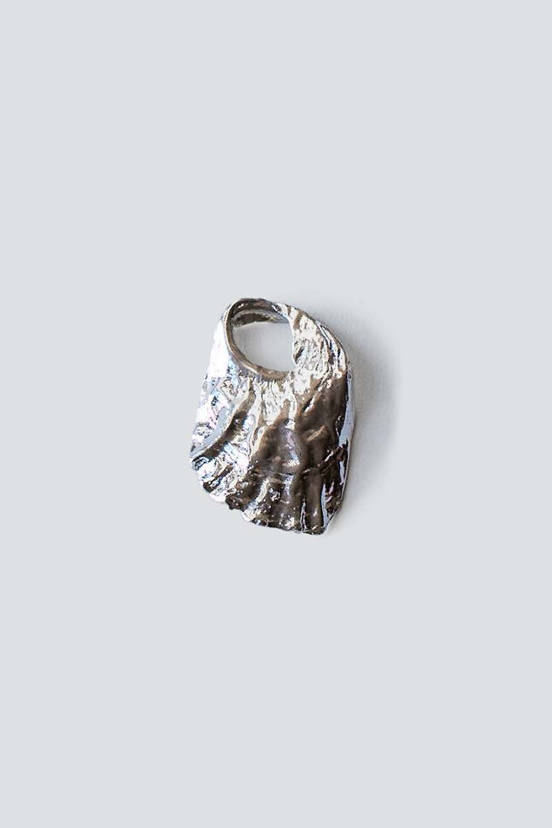 P. Nina No. 5 Venus Dish Necklace - Silver/Light Blue P. Nina No. 5 Venus Dish Necklace - Silver/Light Blue