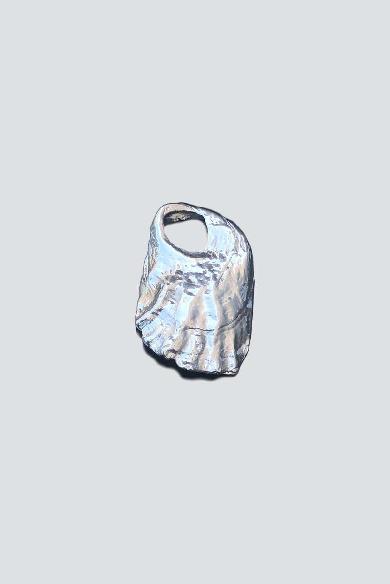 P. Nina No. 5 Venus Dish Necklace - Silver/Light Blue P. Nina No. 5 Venus Dish Necklace - Silver/Light Blue