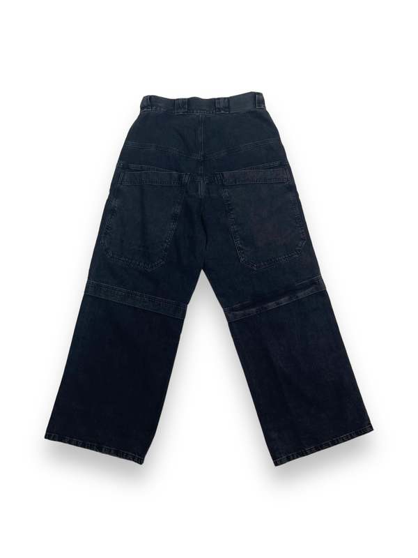 Willy Chavarria Denim Layered Pants - Washed Black | Garmentory 
